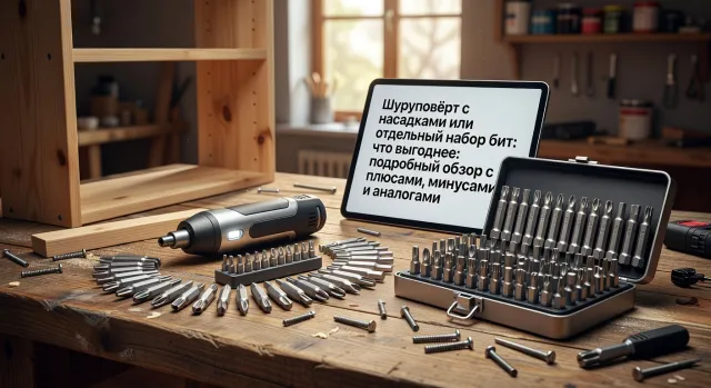 Шуруповёрт с насадками или отдельный набор бит: что выгоднее: подробный обзор с плюсами, минусами и аналогами